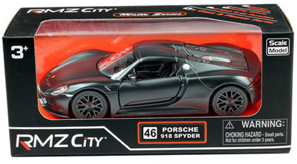 Легковой автомобиль RMZ City Porsche 918 Spyder (554030M) 1:32 12.7 см