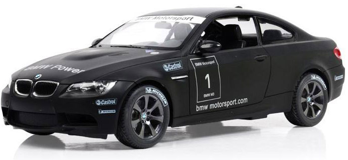 Легковой автомобиль Rastar BMW M3 спортивная версия (48000) 1:14 32,5 см чёрный