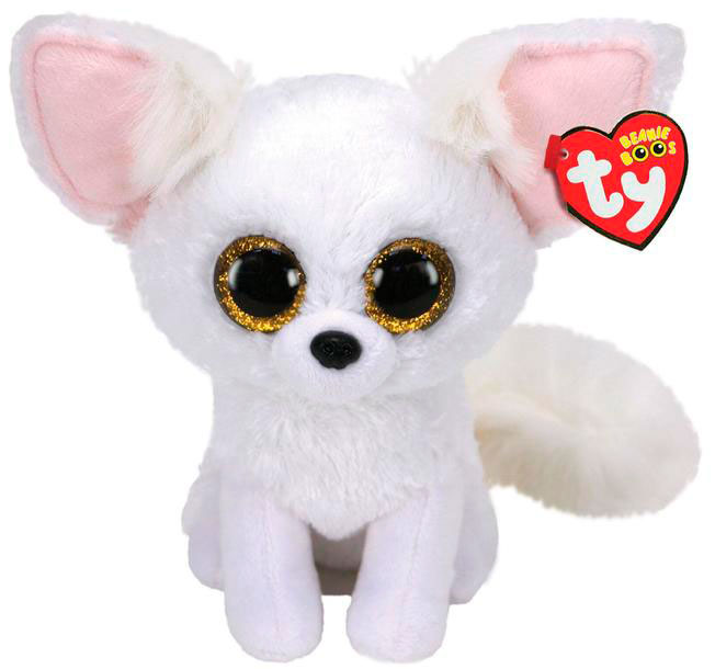 Мягкая игрушка TY Beanie Boo's Белая лисица Fennec 15см