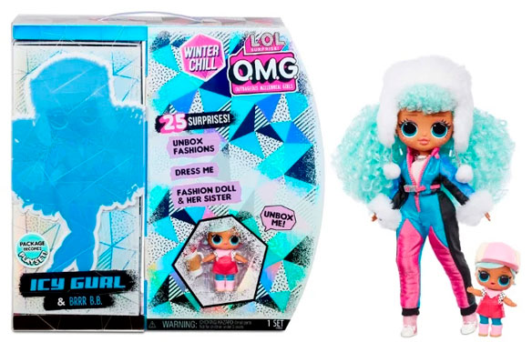 Игровой набор L.O.L. Surprise! O.M.G. Winter Chill Icy Gurl Fashion Doll & Brrr B.B. Doll, 570240
