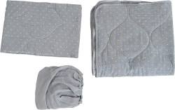 Комплект Pituso для приставной кроватки Kalma, 3 предмета, цвет серый