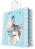 Бумажный пакет для сувенирной продукции Феникс презент Голубая коляска с ламинацией