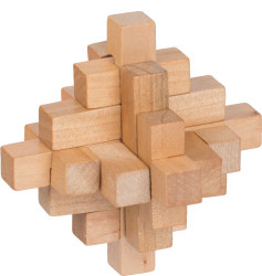 Головоломка деревянная Куб Delfbrick, 15 элементов, 15 связок