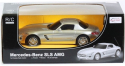 Легковой автомобиль Rastar Mercedes-Benz SLS AMG (40100) 1:24 19 см серебряный