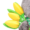 Мягкая игрушка Budi Basa Кот Басик с желтыми тюльпанами 19 см