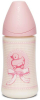 Бутылочка с силиконовой анотосмческой соской Suavinex Toy 270 мл 0+ бледно-розовый
