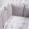 Защита для детской кроватки Perina Soft Cotton Серый