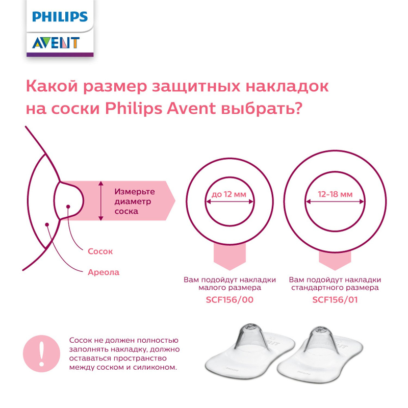Защитные накладки на сосок малые Philips Avent 2 штуки
