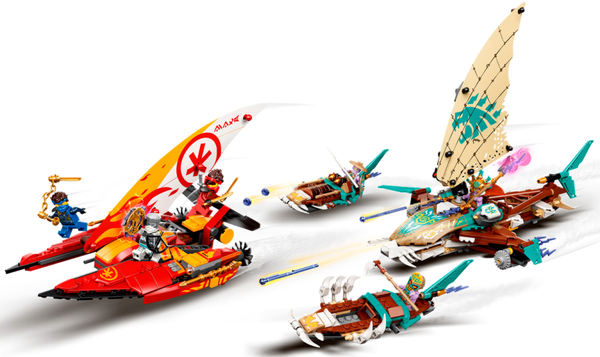 Конструктор Lego Ninjago 71748 Морская битва на катамаране
