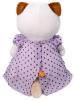 Мягкая игрушка Budi Basa Кошка Ли-Ли в нежно-сиреневом платье 24 см