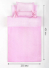 Постельное бельё для барби ПК Лидер розовое в горошек