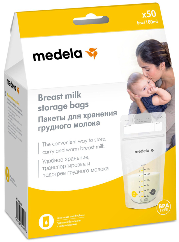 Пакеты одноразазовые для хранения грудного молока Medela 50 штук