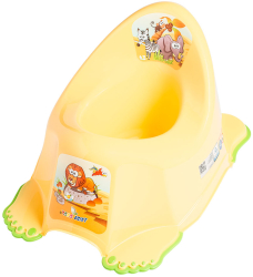 Горшок туалетный Tega Baby со звуковыми эффектами, антискользящий Safari жёлтый