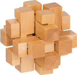 Головоломка деревянная Delfbrick Занимательный куб, 12 элементов