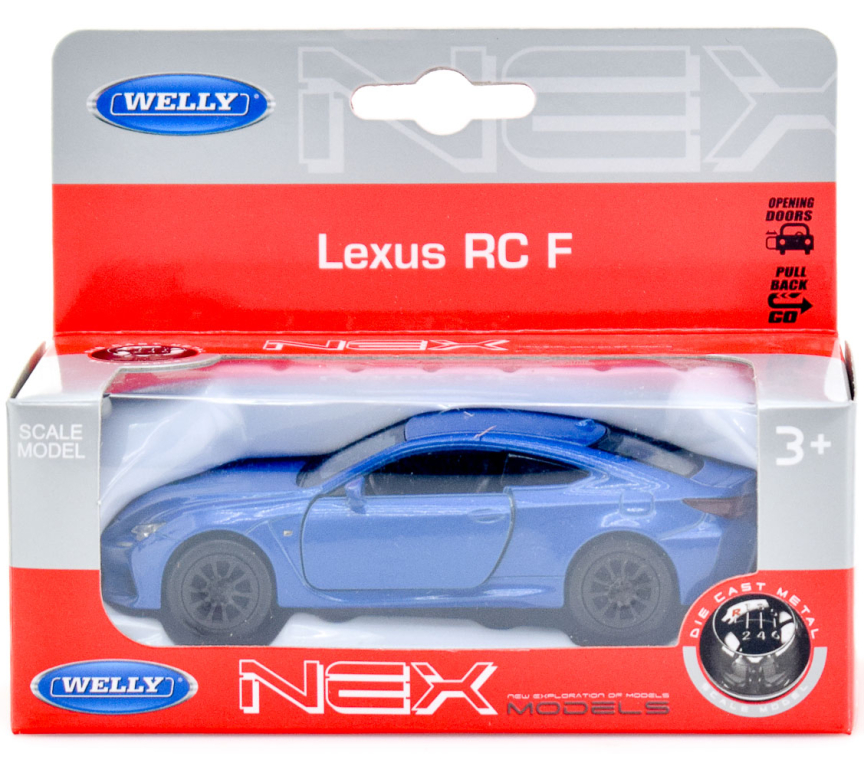 Легковой автомобиль Welly Lexus RC F (43745) 1:38 в ассортименте