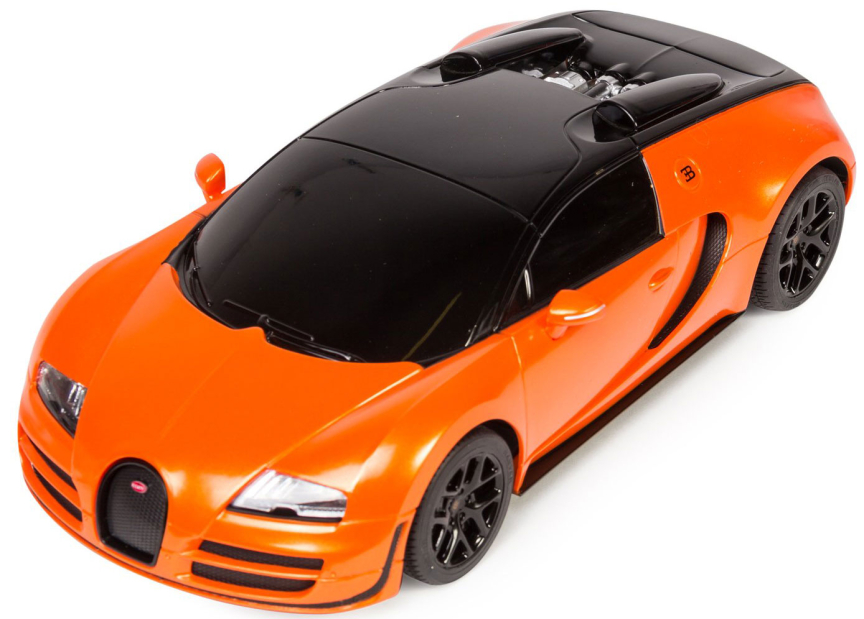 Гоночная машина Rastar Bugatti Veyron Grand Sport Vitesse (53900) 1:18 оранжевый