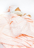 Пелёнка (плед) двухслойная трикотажная Amarobaby белый Soft Hugs Зигзаг розовый