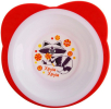 Набор детской посуды Mum&Baby тарелка на присоске 250 мл вилка, ложка, цвет красный Микс