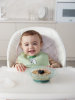 Тарелка Happy Baby на присоске с крышкой olive